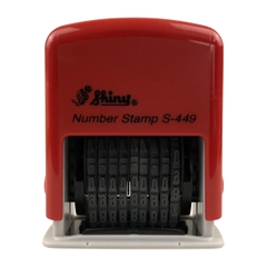 Dấu số xoay tự động - Thẻ mực Shiny S449 9 số 4mm