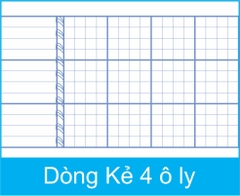 Tập kiểm tra TT 80gsm 4 ô ly (10/120)
