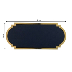 Biển số phòng da BP02 chữ nhật viền inox, Bảng số chung cư, khách sạn, toà nhà