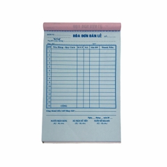 Hóa đơn bán lẻ NY 13x20cm 3 liên 33 bộ có đế (10/100)