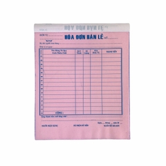 Hóa đơn bán lẻ NY 16x20cm 2 liên 50 bộ A5 (10/120)