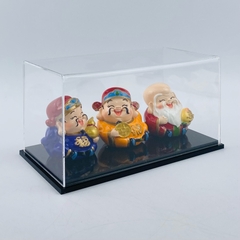 Hộp mica Enter BOX105 10x20x15cm mica dày 2mm, đế đen 5mmx2 chữ nhật nằm, Hộp trưng bày mô hình, Hộp mica trong chống bụi