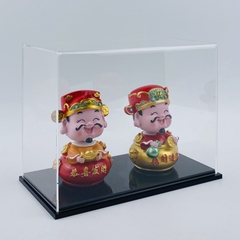 Hộp mica Enter BOX106 10x20x20cm mica dày 2mm, đế đen 5mmx2 chữ nhật nằm, Hộp trưng bày mô hình, Hộp mica trong chống bụi