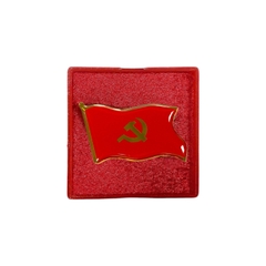 Hộp nhựa đựng thẻ số 4 6x6cm đỏ nhung