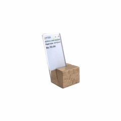 Kệ mica 1 mặt đế gỗ Enter FG-04 30x50mm, Kệ thông tin sản phẩm, Standee mica để bàn, Bảng quét mã QR Code (20)