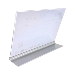 Kệ mica 1 mặt Enter E54 297x210mm đế nhôm A4 ngang