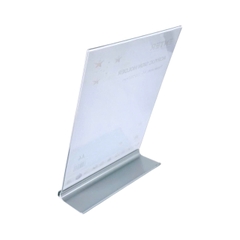 Kệ mica 1 mặt Enter E55 210x297mm đế nhôm A4 đứng