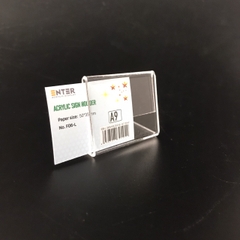 Kệ mica 1 mặt Enter F06-L 50x35mm A9 ngang, Kệ menu chữ L, Khung thông tin sản phẩm, Khung bảng giá, Kệ trưng bày để bàn (20)
