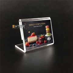 Kệ mica 1 mặt Enter F06-L 50x35mm A9 ngang, Kệ menu chữ L, Khung thông tin sản phẩm, Khung bảng giá, Kệ trưng bày để bàn (20)