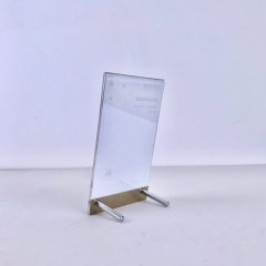 Kệ mica 1 mặt Enter E47 210x300mm liên kết bulon A4 đứng, Kệ menu nhà hàng, Standee mica để bàn, Bảng quét mã QR Code