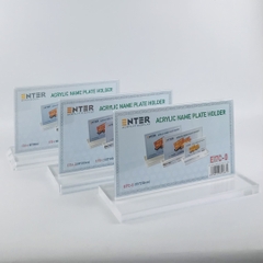 Kệ mica 2 mặt Enter E17C 23x13.5cm đế 25x10cm dày 15mm, Biển chức danh quân đội, Kệ chức vụ (10)