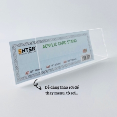 Kệ mica chức vụ 1 mặt Enter A03 300x100mm đại, Biển chức danh, Bảng tên để bàn (20)