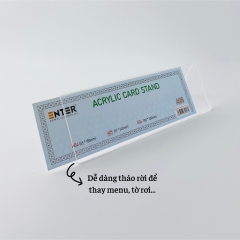 Kệ mica chức vụ 2 mặt Enter A06 300x100mm đại, Biển chức danh, Bảng tên để bàn (20)