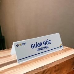 Kệ mica chức vụ 2 mặt Enter A06 300x100mm đại, Biển chức danh, Bảng tên để bàn (20)