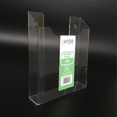 Kệ mica nhiều giấy treo tường Enter C10 15x21cm A5 đứng, hông 25mm (20)