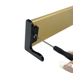 Kệ nhôm chức vụ 1 mặt Enter AL16 75x240mm, Biển chức danh, Bảng tên để bàn (20)