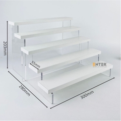 Kệ trưng bày Enter TB513 5 tầng 300x280x203mm, Kệ bậc thang để bàn, Kệ trưng bày nước hoa, mô hình