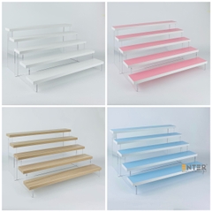 Kệ trưng bày Enter TB514 5 tầng 400x280x203mm, Kệ bậc thang để bàn, Kệ trưng bày nước hoa, mô hình