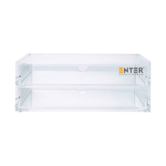 Kệ trưng bày mica Enter TB703 255x170x95mm 2 ngăn cửa kéo, hộc kéo, hộp trang sức