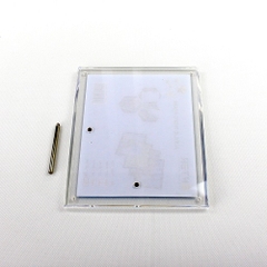 Khung hình mica cao cấp Enter FR02 100x150mm mica 5mmx2, Khung ảnh để bàn chân inox, Khung bằng khen (10)