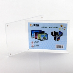 Khung hình mica cao cấp Enter FR05 90x120mm mica 10mmx2, Khung ảnh để bàn nam châm, Khung bằng khen (10)