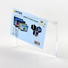 Khung hình mica cao cấp Enter FR07 130x180mm mica 10mmx2, Khung ảnh để bàn nam châm, Khung bằng khen (10)