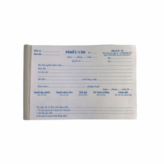 Phiếu chi NY 13x20cm 3 liên 50 bộ không đế (5/100)