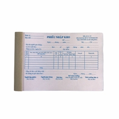 Phiếu nhập kho NY 13x20cm 2 liên 50 bộ không đế  (10/100)