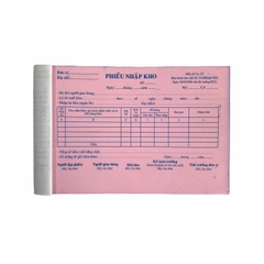 Phiếu nhập kho NY 13x20cm 2 liên 50 bộ không đế  (10/100)