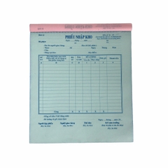 Phiếu nhập kho NY 20x25cm 3 liên 50 bộ không đế A4 (5/40)