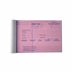 Phiếu thu NY 13x20cm 2 liên 50 bộ (10/100)