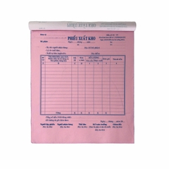 Phiếu xuất kho NY 20x25cm 2 liên 50 bộ A4 (5,10/50)