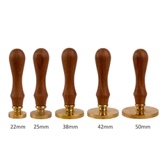Phôi đồng Φ22mm /  Φ25mm /  Φ38mm /  Φ42mm /  Φ50mm cán gỗ, dấu cán đồng, dấu chấm mực