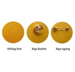 Phôi thẻ tên kim loại BT52 Φ28mm vàng (50)