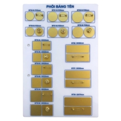 Phôi thẻ tên kim loại BT50 Φ22mm vàng (50)