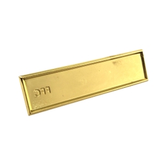 Phôi thẻ tên nhôm vàng BT013 / BT014 hình chữ nhật