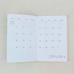 Sổ lịch Planner NT B7-25 9x14cm 144 trang, Sổ tay lịch năm 2026, Sổ kế hoạch, Sổ ghi chú theo ngày