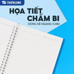 Sổ lò xo TL MB-016 / MB-01817.6x25cm 120 trang 100gsm (5)