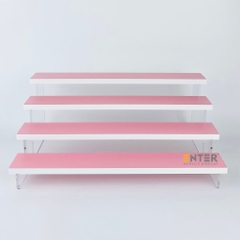 Kệ trưng bày Enter TB414 4 tầng 400x224x163mm, Kệ bậc thang để bàn, Kệ trưng bày nước hoa, mô hình