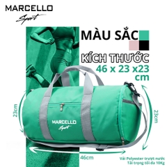 Túi xách thể thao du lịch / tập gym size lớn MARCELLO T101 có ngăn đựng giày, quai xách 2 chiều