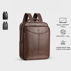 [CHÍNH HÃNG] Balo da laptop 14 inch PETLA LBA4 công sở thanh lịch - Nhiều ngăn, đứng form, chống thấm, không bong tróc