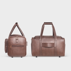 Túi du lịch da FADODA FTR2 - Thanh lịch, nhiều ngăn, chống thấm, chống bong tróc, đứng form cho nam nữ