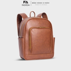 Balo da laptop 13 inch FADODA FBA15 - Thanh lịch, nhỏ gọn, vintage, nhiều ngăn, chống thấm, chống bong tróc