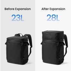 Balo du lịch TOMTOC Navigator T69 Travel Backpack 23L mở rộng 28L chuẩn cabin, mở 180° chống nước siêu nhẹ