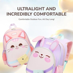 Balo mẫu giáo / lớp 1 SUN EIGHT Mailz 22250 đáng yêu cho bé trai bé gái - Rộng rãi, gọn nhẹ, đai ngực, trượt nuớc