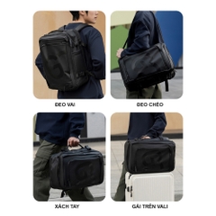 Balo du lịch / vali mini laptop 17 inch BB3200 - 28L, túi đeo chéo, ngăn laptop riêng, chống nước, gài vali