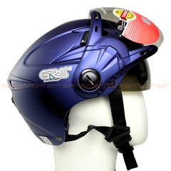 Mũ bảo hiểm 1/2 đầu GRS A966 2 kính đôi - MBH nửa đầu kính âm, ngoài, chống nắng, chói, bụi, lót tháo rời