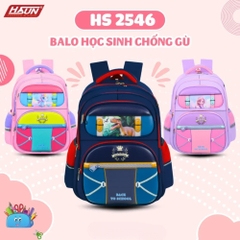 Balo chống gù dành cho bé trai học sinh tiểu học HASUN HS 2546