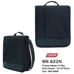 Túi đeo chéo HASUN 622 nhiều ngăn, gọn nhẹ, vải bố bền chắc, trượt nước, có quai treo / xách