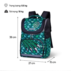 Balo chống gù siêu nhẹ STARGO Lolly / Wiggy bé trai học sinh tiểu học lớp 3 4 5 - Đứng form, cài trợ lực